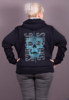 Black/Grey Hoodie Strong Skull